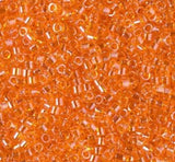 DB1887 11/0 Transparent Orange Luster Miyuki Delica