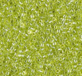 DB1888 11/0 Transparent Chartreuse Luster Miyuki Delica