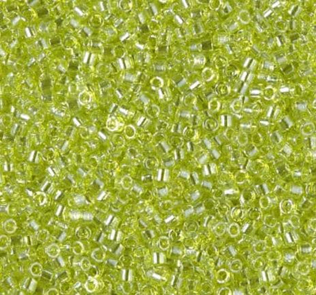 DB1888 11/0 Transparent Chartreuse Luster Miyuki Delica