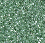 DB1483-1 11/0 Transparent Mint Luster Miyuki Delica 