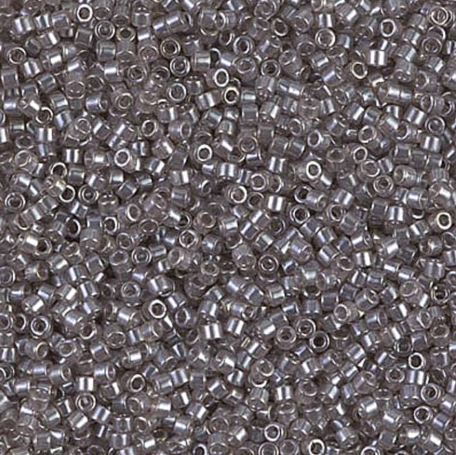 DB1486-1 11/0 Transparent Taupe Luster Miyuki Delica 