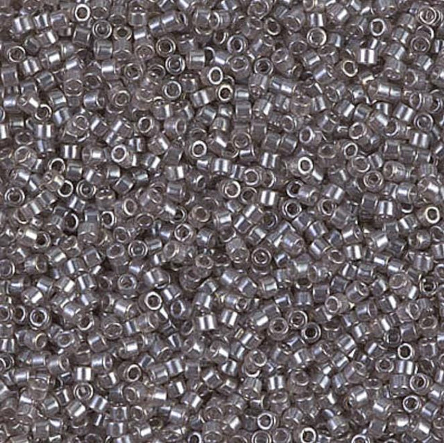 DB1486-1 11/0 Transparent Taupe Luster Miyuki Delica 