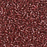 DB2160 11/0 Duracoat Silver Lined Dyed Magenta Miyuki Delica