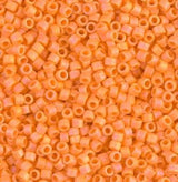 DB1593 11/0 Matte Opaque Mandarin AB Miyuki Delica