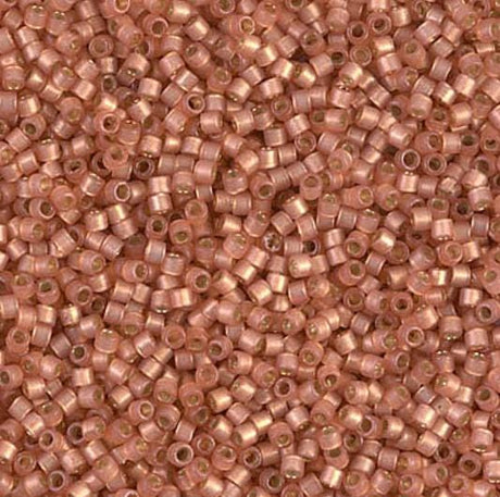 DB2172 11/0 Duracoat Silver Lined Dyed Rose Copper Miyuki Delica