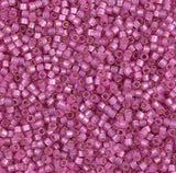 DB2174 11/0 Duracoat Silver Lined Dyed Pink Parfait Miyuki Delica