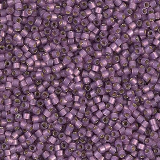 DB2182 11/0 Duracoat Silver Lined Dyed Lilac Miyuki Delica