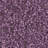 DB2182 11/0 Duracoat Silver Lined Dyed Lilac Miyuki Delica