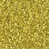 DB2187 11/0 Duracoat Silver Lined Dyed Citron Miyuki Delica