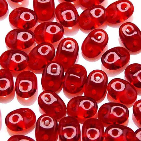 MiniDuo Ruby 2-Hole 2x4MM Czech Glass 90080