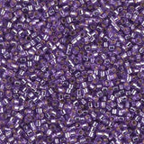 DB2168 11/0 Duracoat Silver Lined Dyed Dark Orchid Miyuki Delica