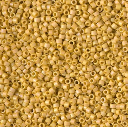 DB2302 11/0 Matte Opaque Glazed Citron AB Miyuki Delica