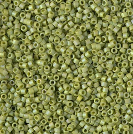DB2309 11/0 Matte Opaque Glazed Seaweed AB Miyuki Delica