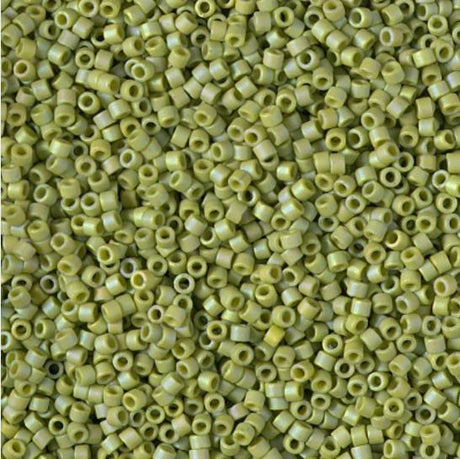 DB2309 11/0 Matte Opaque Glazed Seaweed AB Miyuki Delica 
