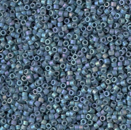 DB2316 11/0 Matte Opaque Glazed Mood Blue AB Miyuki Blue