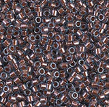 DB1706 11/0 Copper Pearl Lined Aqua Miyuki Delica