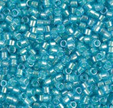 DB1708 11/0 Mint Pearl Lined Ocean Blue Miyuki Delica