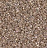 DB1731 11/0 Beige Lined Opal AB Miyuki Delica 
