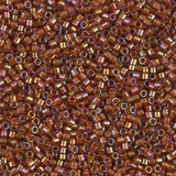 DB1736 11/0 Sparkling Beige Lined Dark Topaz AB Miyuki Delica 