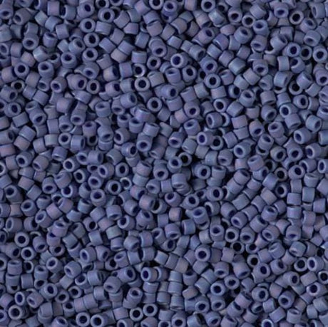 DB2319 11/0 Matte Opaque Glazed Navy AB Miyuki Delica