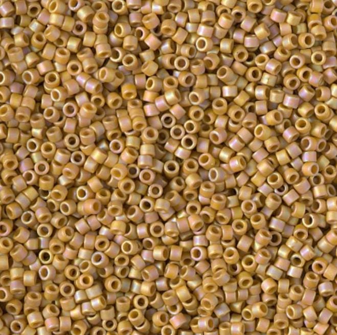 DB2303 11/0 Matte Opaque Glazed Honey Bee AB Miyuki Delica 