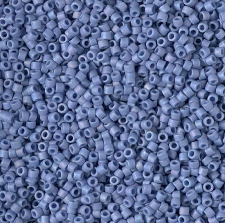 DB2318 11/0 Matte Opaque Glazed Mermaid Blue AB Miyuki Delica