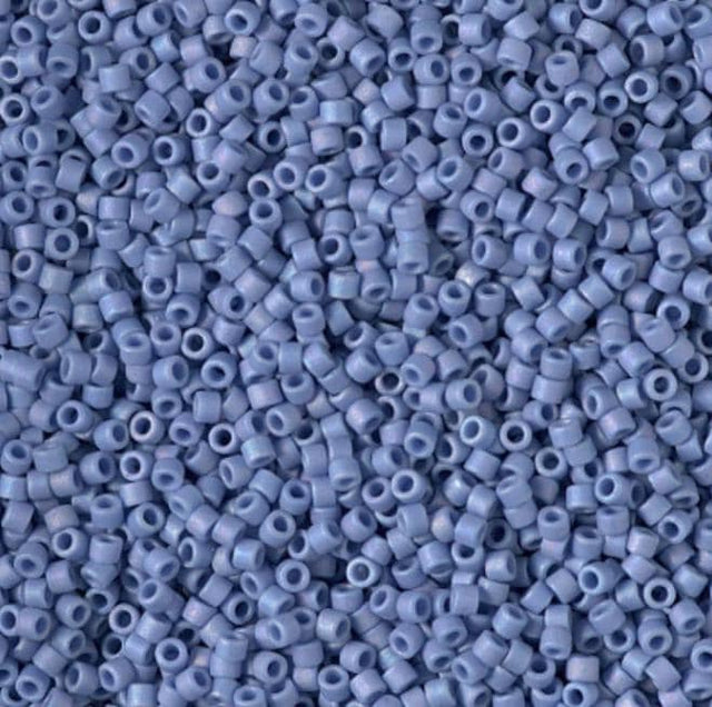 DB2318 11/0 Matte Opaque Glazed Mermaid Blue AB Miyuki Delica