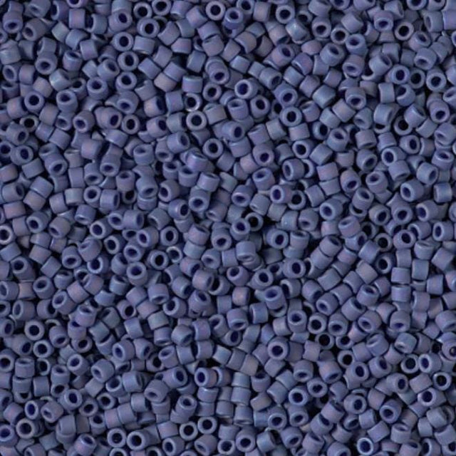 DB2319 11/0 Matte Opaque Glazed Navy AB Miyuki Delica 