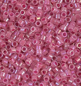 DB1742 11/0 Rose Lined Opal AB Miyuki Delica