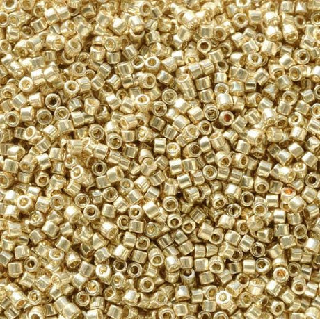 DB2501 11/0 Duracoat Galvanized Pale Gold Miyuki Delica