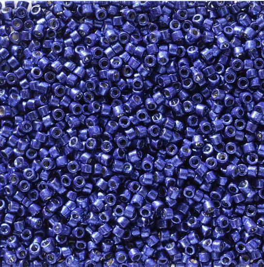 DB2511 11/0 Duracoat Galvanized Capri Blue Miyuki Delica
