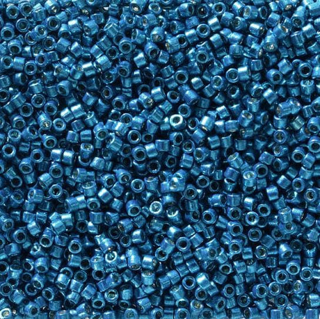 DB2514 11/0 Duracoat Galvanized Dark Capri Blue Miyuki Delica