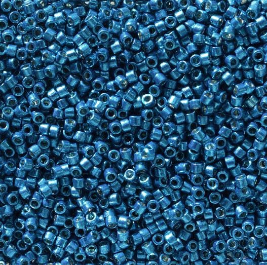 DB2514 11/0 Duracoat Galvanized Dark Capri Blue Miyuki Delica