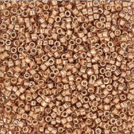 DB2518 11/0 Duracoat Galvanized Rose Gold Miyuki Delica