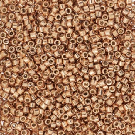 DB2518 11/0 Duracoat Galvanized Rose Gold Miyuki Delica