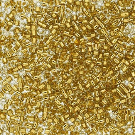 DB2525 11/0 Golden Honey Special Plating / 24K Gold Lined Miyuki Delica