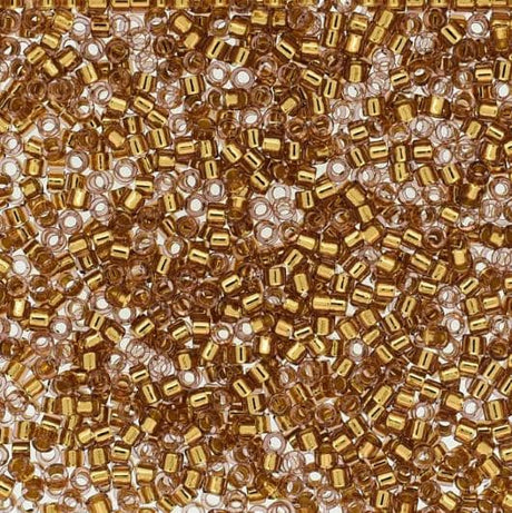 DB2524 11/0 Rose Gold Special Plating / 24K Gold Lined Miyuki Delica