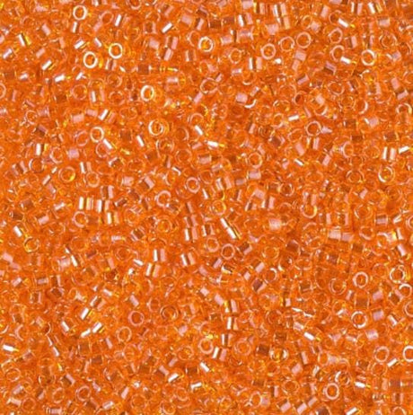 DB1887 11/0 Transparent Orange Luster Miyuki Delica 