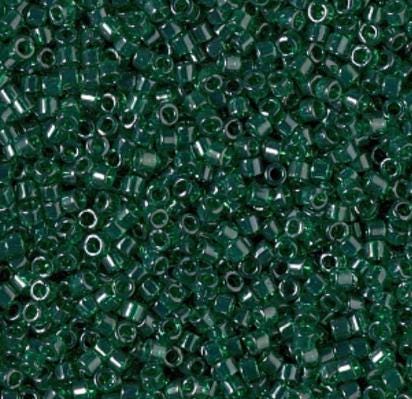 DB1894 11/0 Transparent Emerald Luster Miyuki Delica