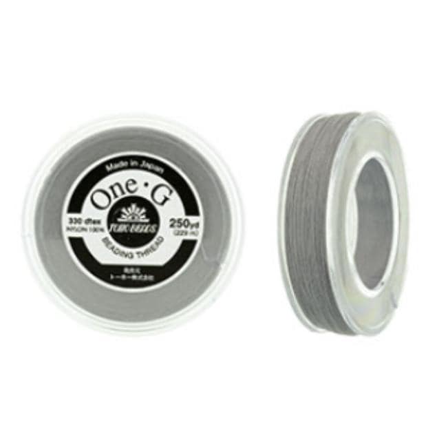 One-G Toho Nylon Beading Thread Lt Gray-50 Yards