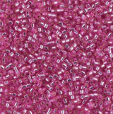 DB2153 11/0 Duracoat Silver Lined Dyed Pink Parfait Miyuki Delica 