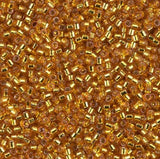 DB2157 11/0 Duracoat Silver Lined Dyed Yellow Gold Miyuki Delica