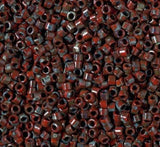 DB2263 11/0 Opaque Red Picasso Miyuki Delica