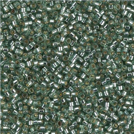 DB2165 11/0 Duracoat Silver Lined Dyed Sea Foam Miyuki Delica 