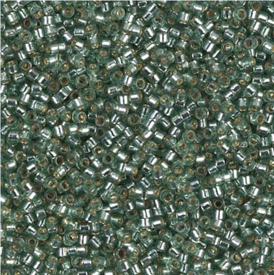 DB2165 11/0 Duracoat Silver Lined Dyed Sea Foam Miyuki Delica 