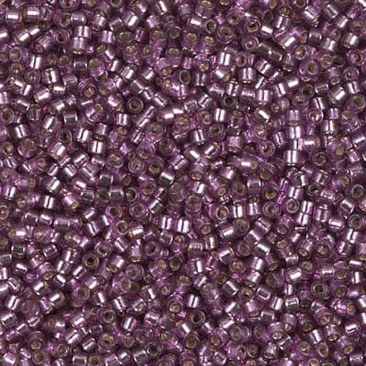 DB2168 11/0 Duracoat Silver Lined Dyed Orchid Miyuki Delica