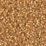 DB2171 11/0 Duracoat Semi Frosted Silver Lined Dyed Straw Miyuki Delica 