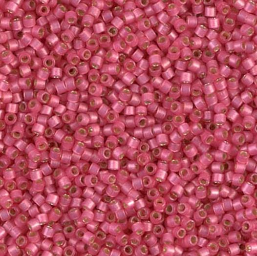 DB2175 11/0 Duracoat Silver Lined Dyed Hibiscus Miyuki Delica