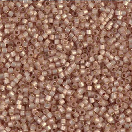 DB2177 11/0 Duracoat Semi Frosted Silver Lined Dyed Mica Miyuki Delica