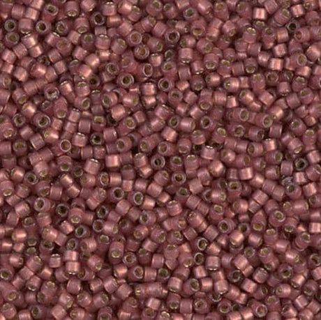 DB2179 11/0 Duracoat Silver Lined Dyed Magenta Miyuki Delica
